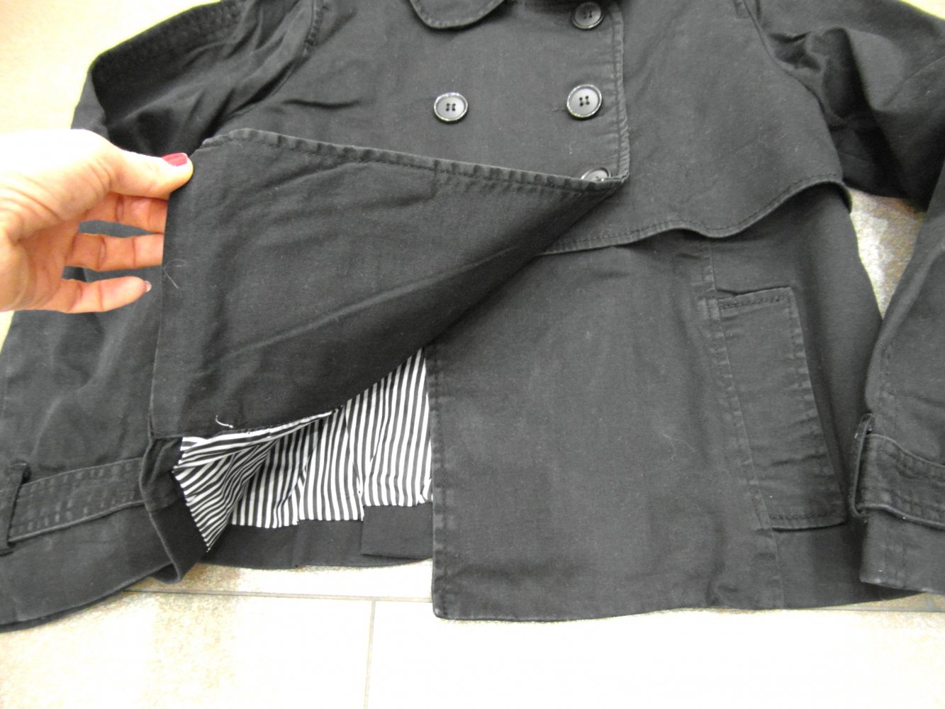 Jacke im Cape Stil von H&M Größe S 36 Übergangsjacke
