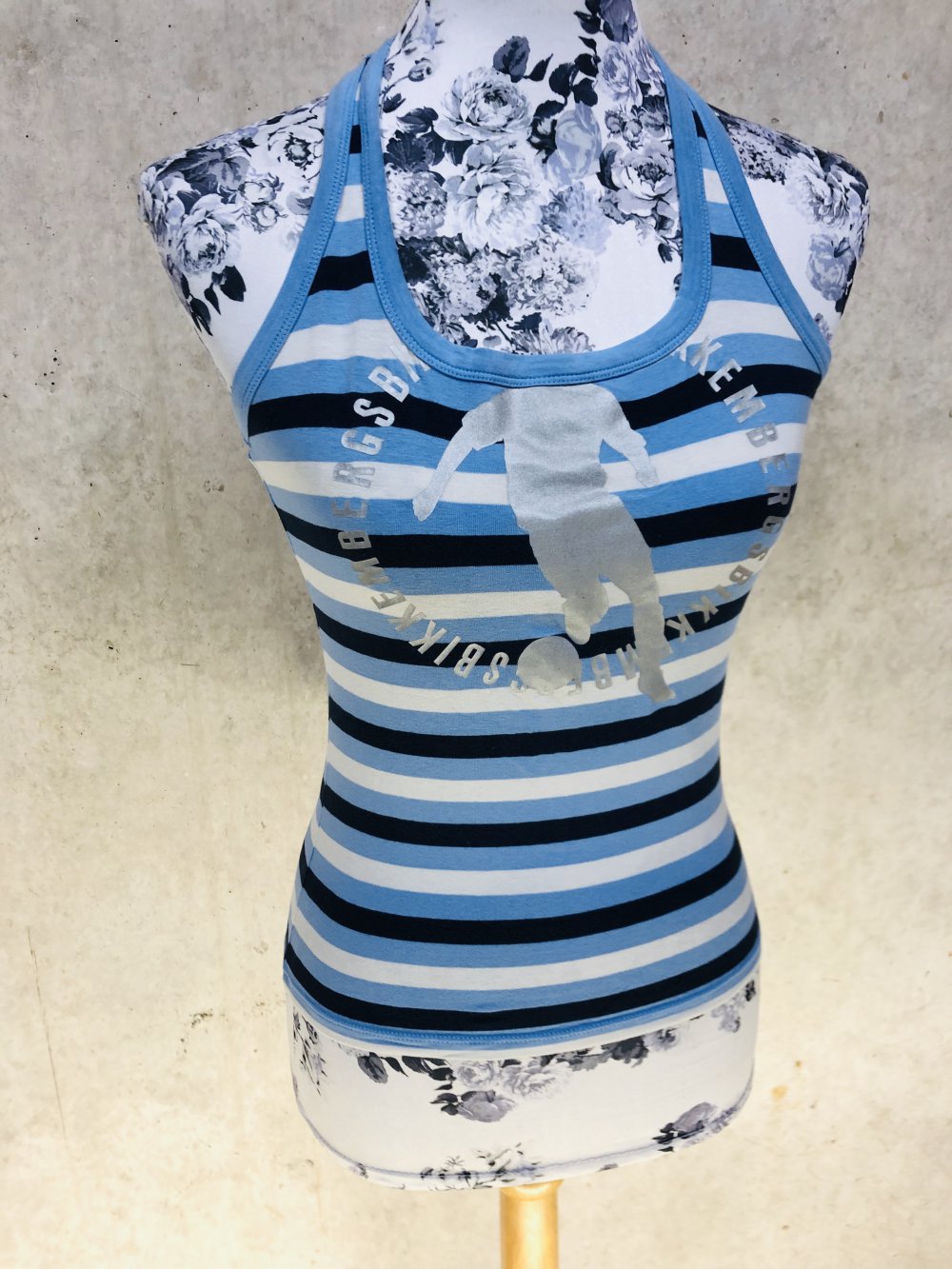 Orig. Dirk Bikkembergs Top Ringerrücken T-Shirt Gr. S (XS 34 36) NP 79€