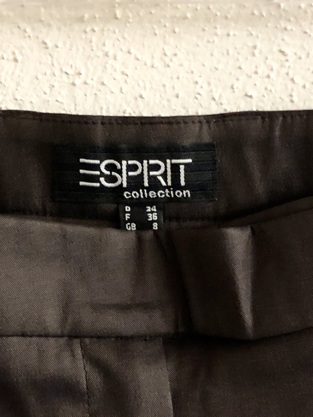ESPRIT Collection, hochwertige elegante Anzughose Stoffhose leichter Glanz XXS XS 32 34 
