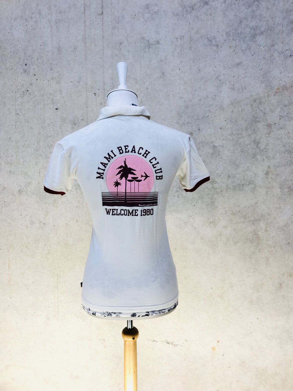 Franklin & Marshall Print Poloshirt t-Shirt weiß gr. S 36 NP 59€