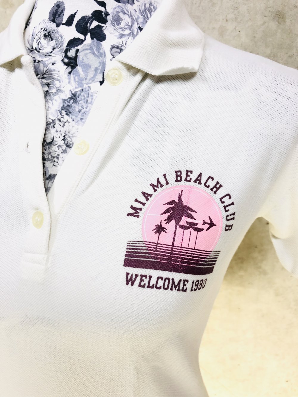 Franklin & Marshall Print Poloshirt t-Shirt weiß gr. S 36 NP 59€