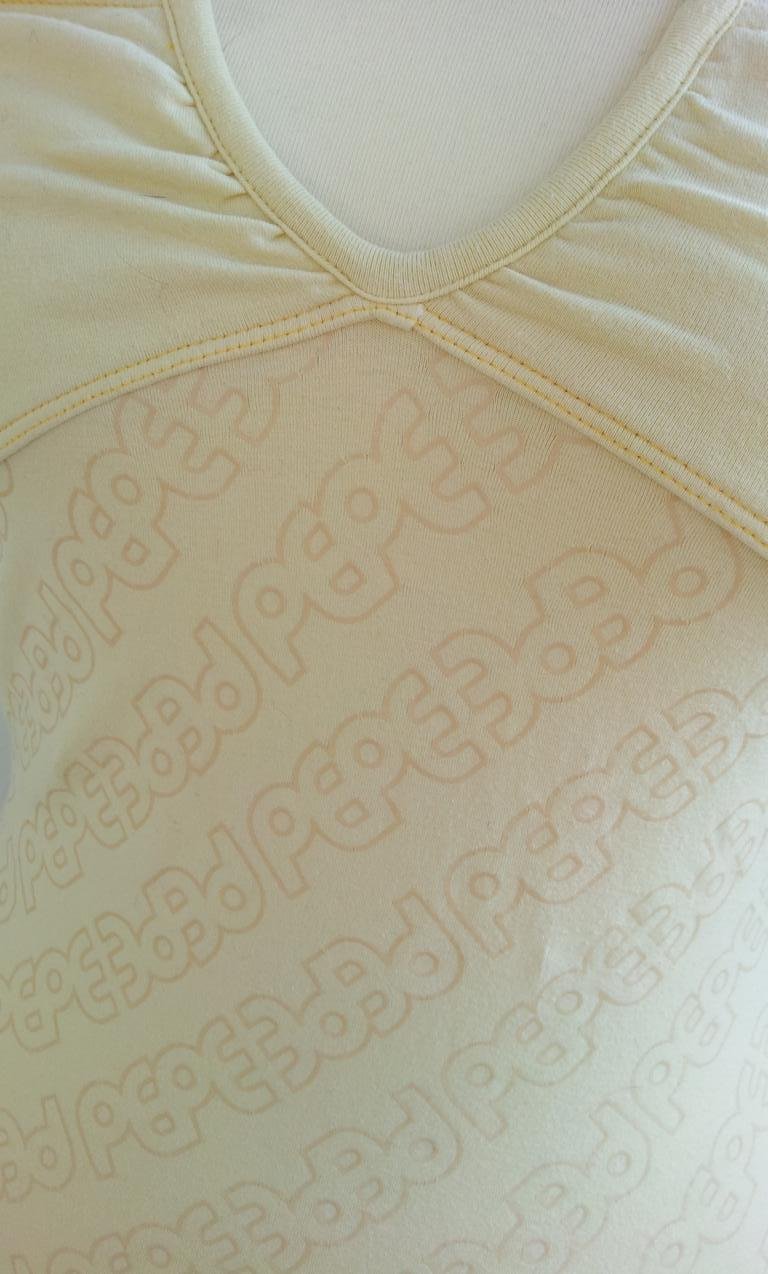 Pepe Jeans London Neckholder-Top in L (36), Hellgelb / Gold, neu