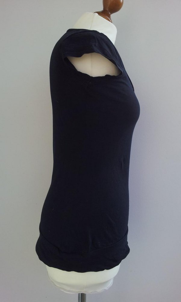 Esprit Shirt in XS 34 36, Schwarz / Bunt, Tattoo / Rocker, Valentine