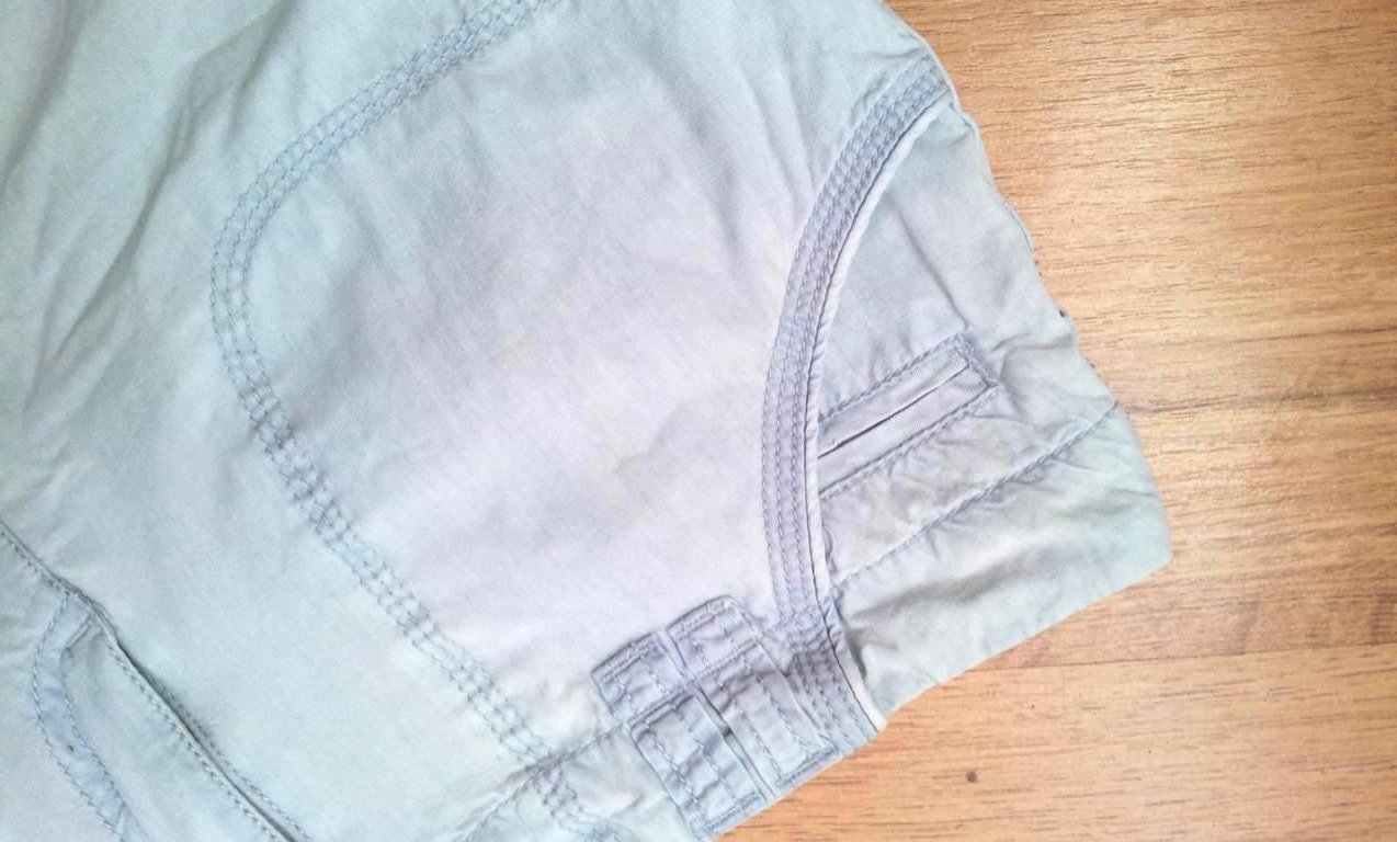 Pimkie Shorts Hotpants in 36, Eisblau, Acid Wash Denim Jeans