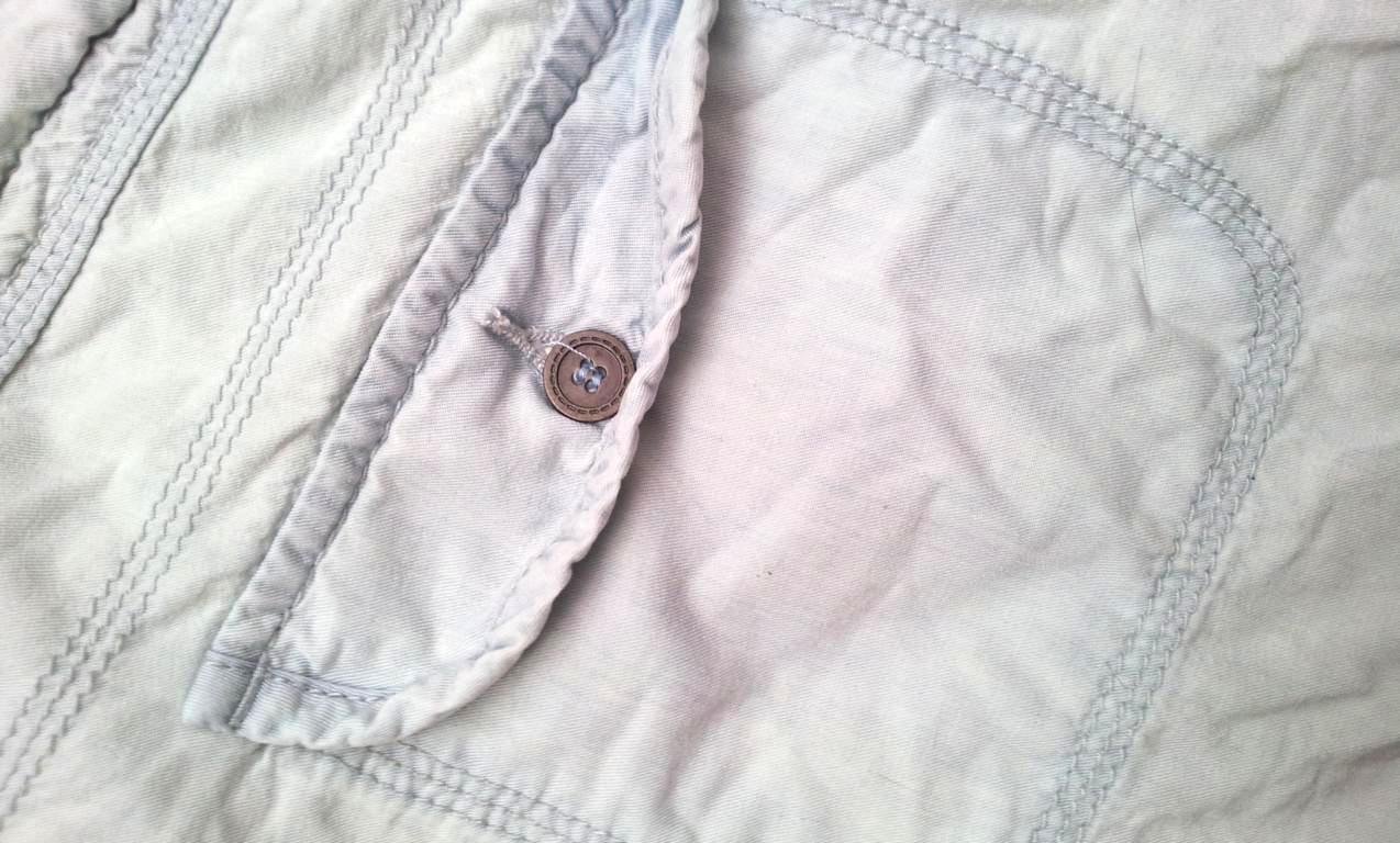 Pimkie Shorts Hotpants in 36, Eisblau, Acid Wash Denim Jeans