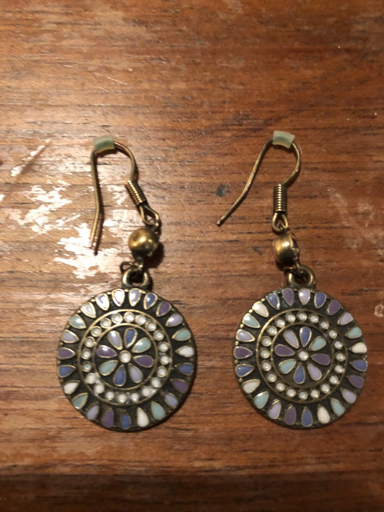 Große runde Ohrringe