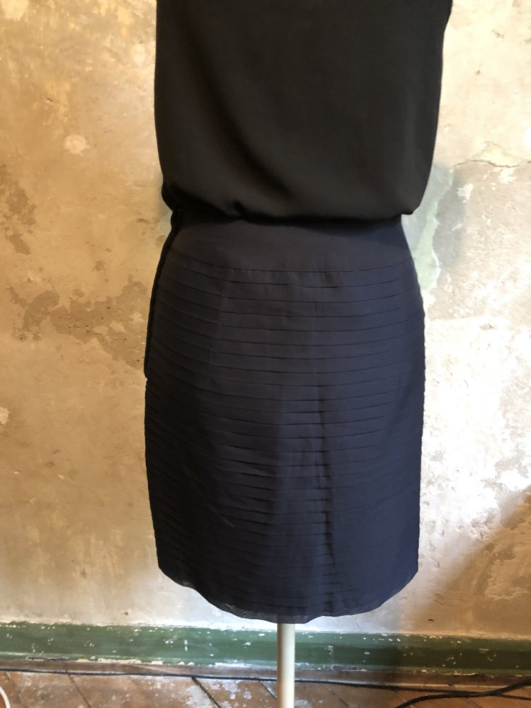 Dunkelblauer eleganter Taillenrock