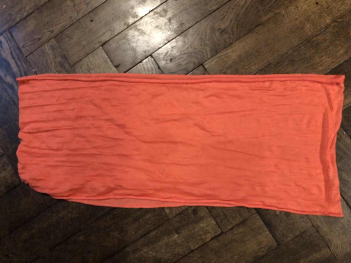 (Rot)orangener Schlauchschal