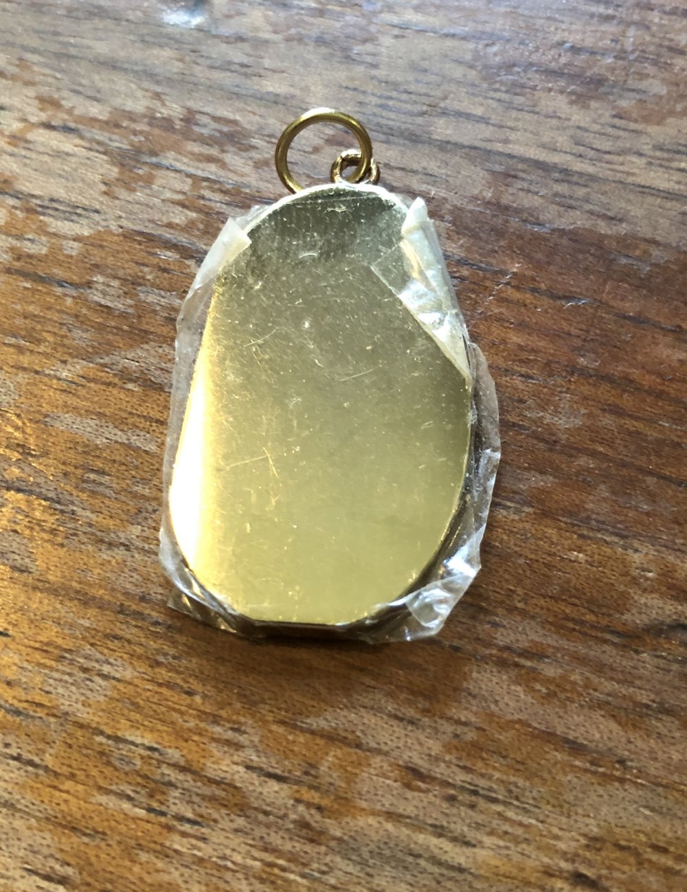 goldenes Plättchen Anhänger