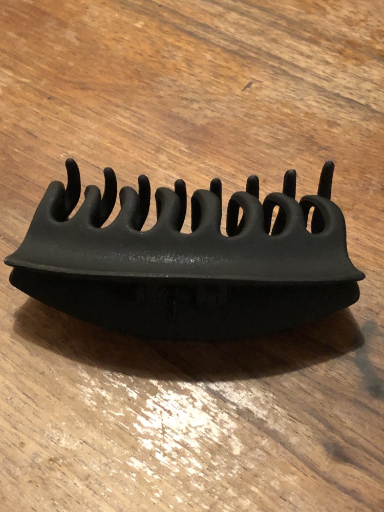 Schwarz matte Haarklammer