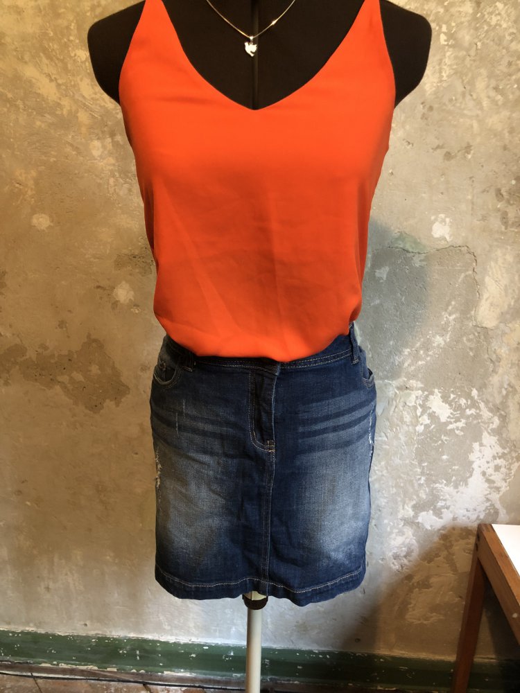 Jeansrock mit Waschung