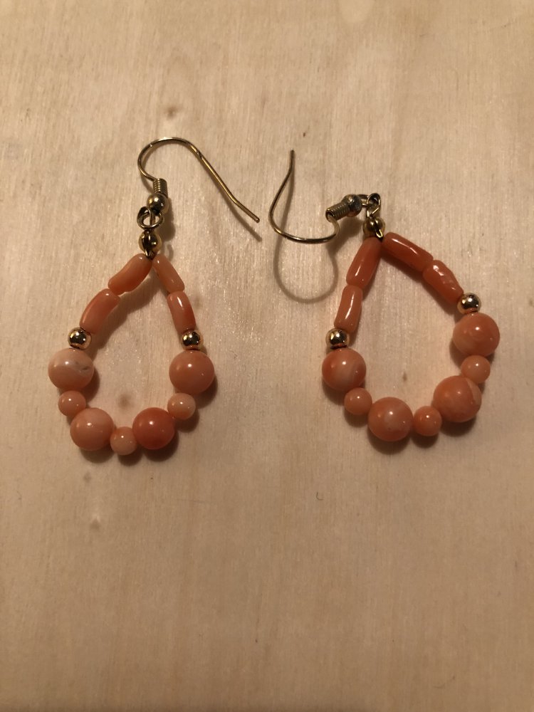 Hellorangene Ohrringe 