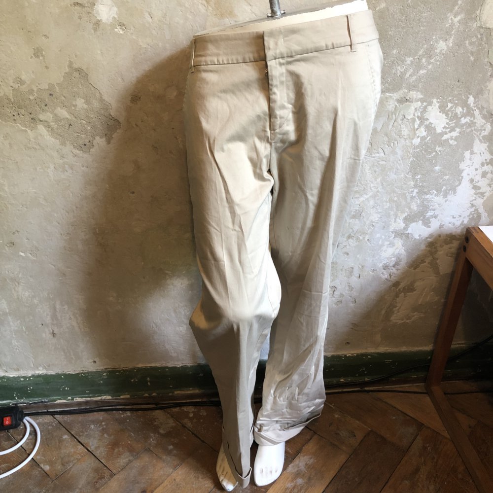 Beige elegante Hose mit geradem Bein von Esprit 