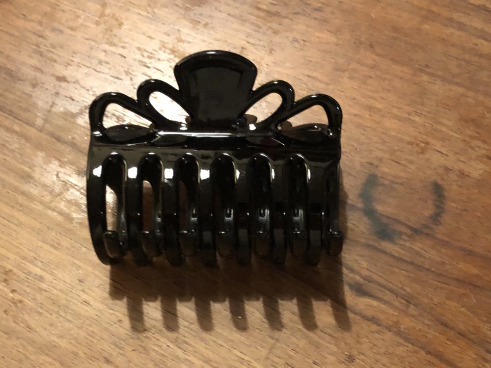 Schwarze Haarklammer 