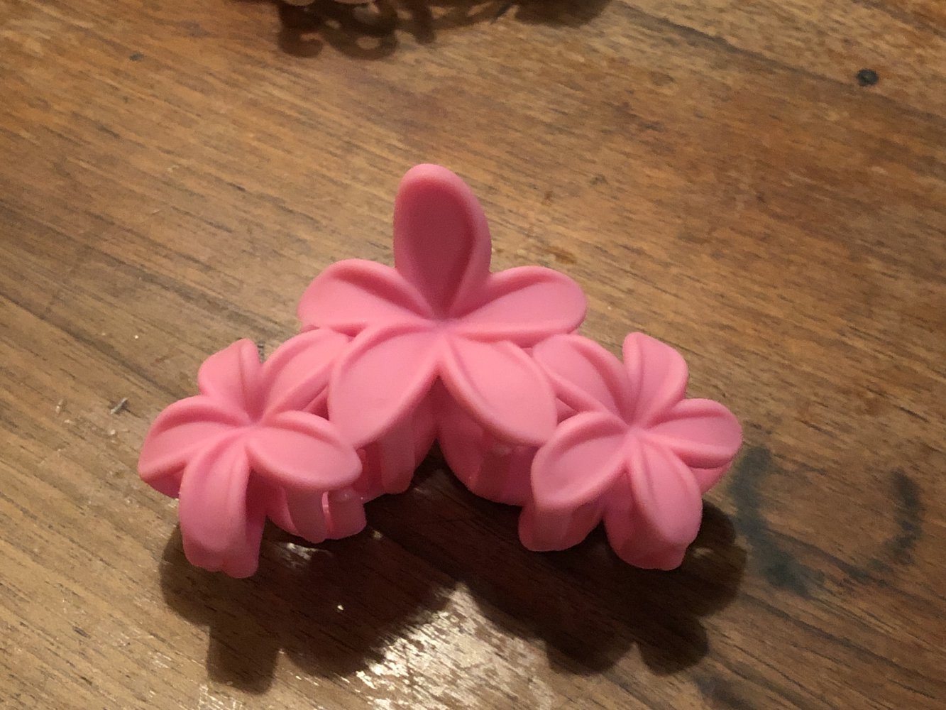 Haarklammer rosa Blumen