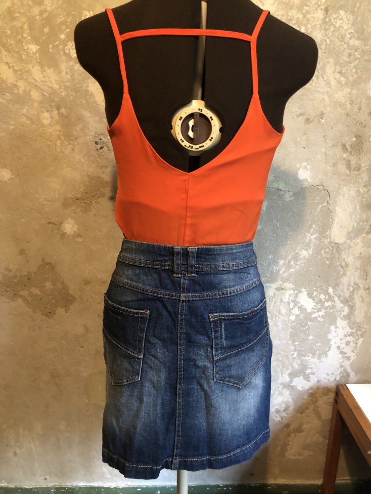 Jeansrock mit Waschung