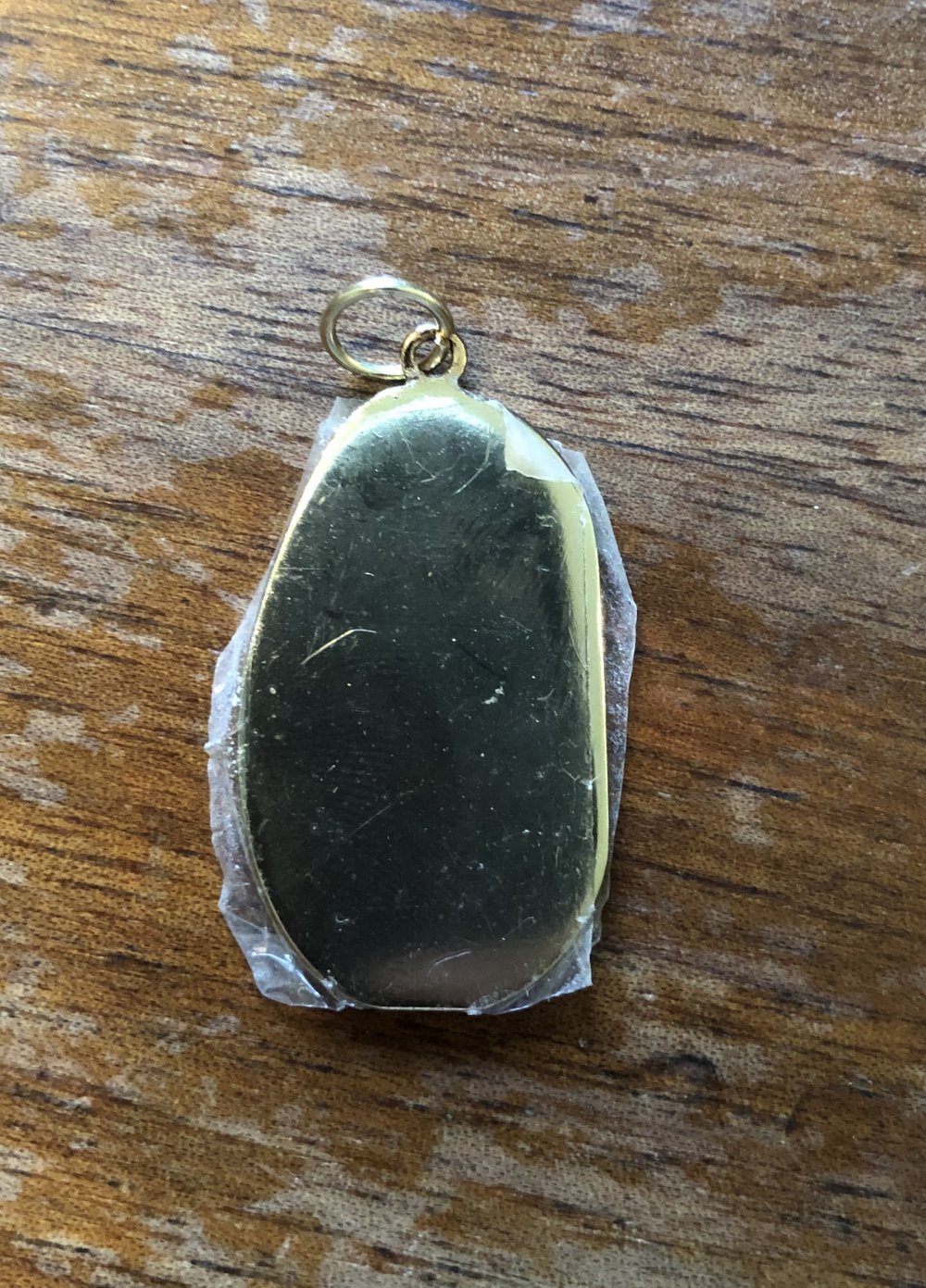 goldenes Plättchen Anhänger