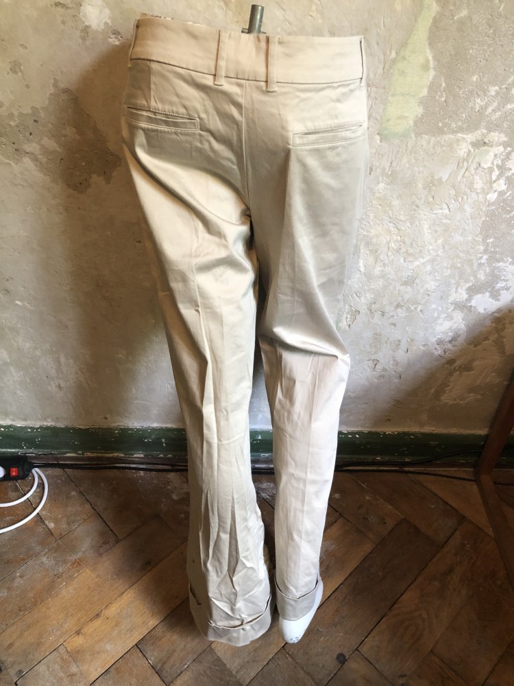 Beige elegante Hose mit geradem Bein von Esprit 