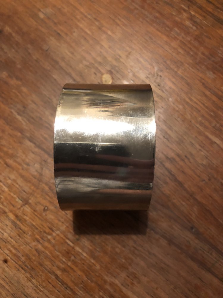 Breiter Armreif in silber