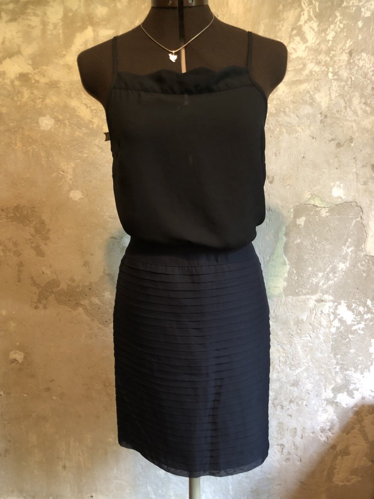 Dunkelblauer eleganter Taillenrock