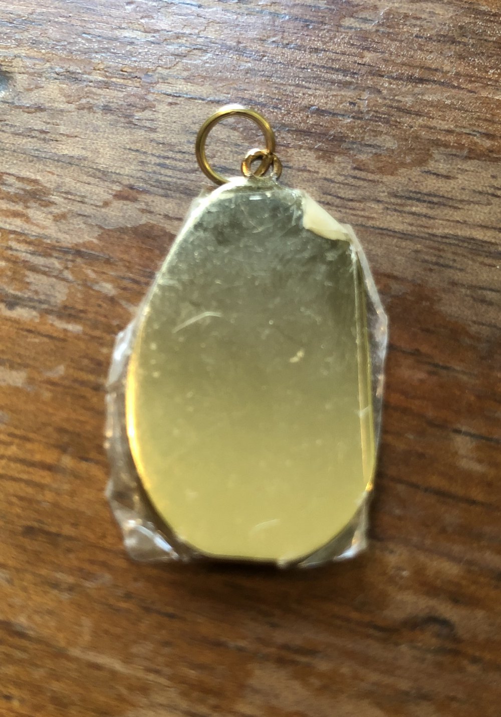 goldenes Plättchen Anhänger