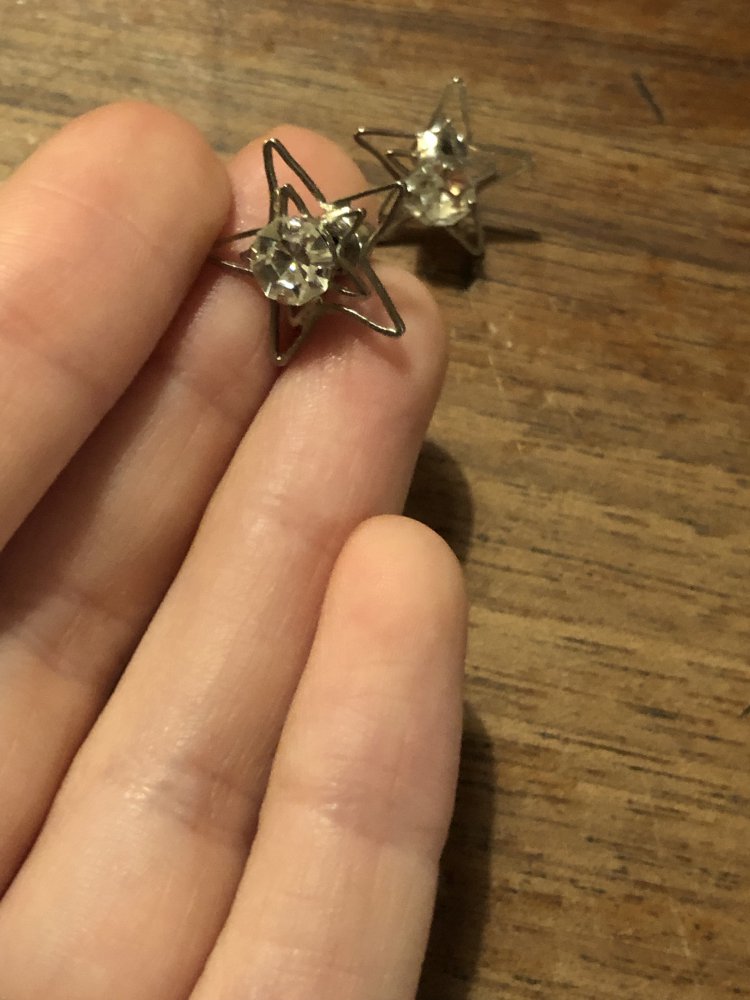 Ohrringe in Sternenform