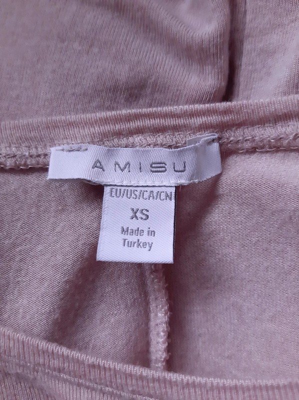 Rosa Amisu Cold-Shoulder-Oberteil | Gr. XS (eher Gr. S/M) | Oversize | Sommer