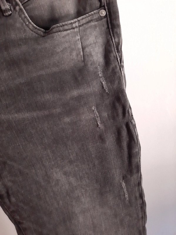 Dunkelgraue Mavi Röhrenjeans | Gr. 28/30 | Serena | Low Waist | Skinny Jeans | Used-Look