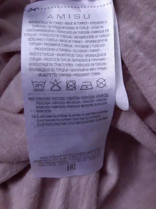 Rosa Amisu Cold-Shoulder-Oberteil | Gr. XS (eher Gr. S/M) | Oversize | Sommer