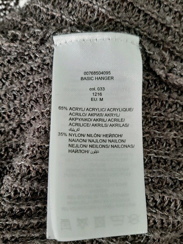 Grauer Review Longcardigan | Basic Hanger | Strickjacke | Lochmuster