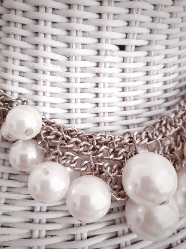 Perlenkette ~ Statementkette ~ Halskette ~ Modeschmuck ~ zweireihig