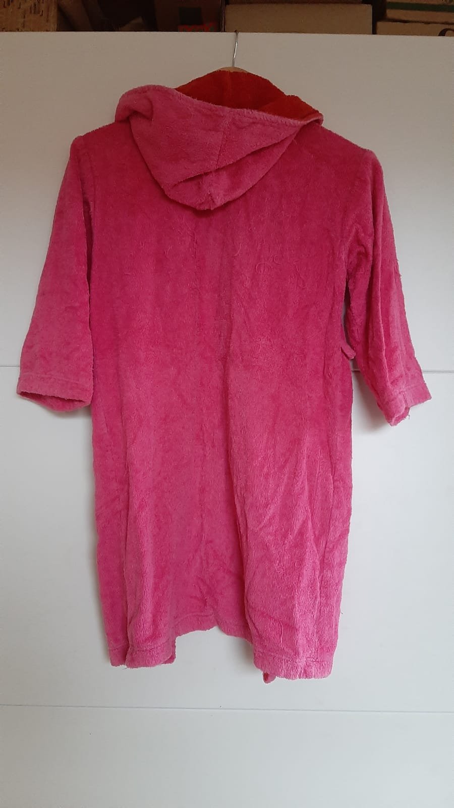 Pink/Roter Bademantel