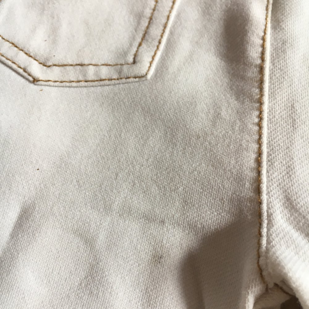 Weiße Leggings im Jeans-Look