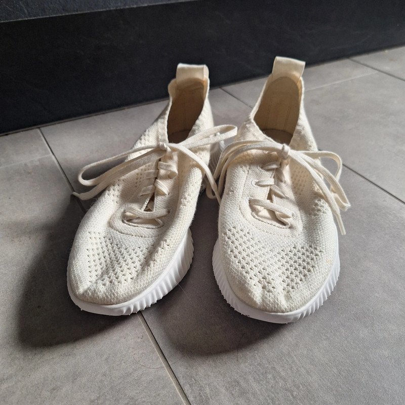 Beige Timberland Stoffschuhe