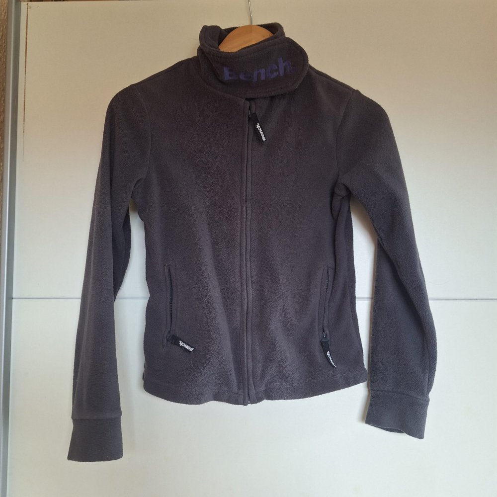 Grau/ blaue Bench Fleecejacke