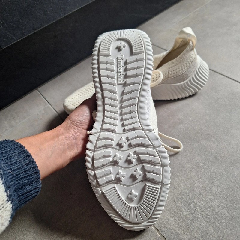 Beige Timberland Stoffschuhe