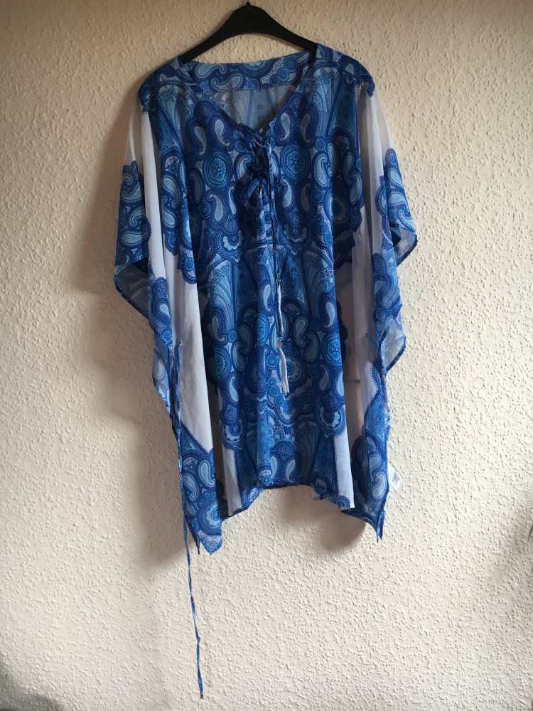 Strandüberzieher Bluse (blau)