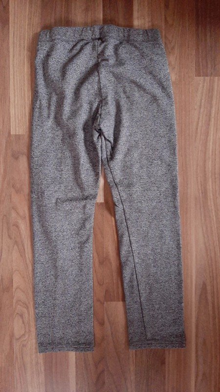 Graumelierte Leggings