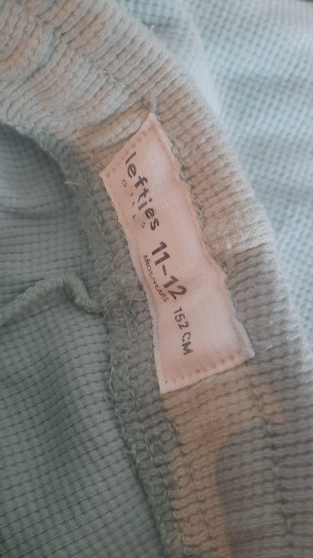 Mintgrüne Shorts Waffeloptik