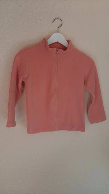 Orangene Fleecejacke