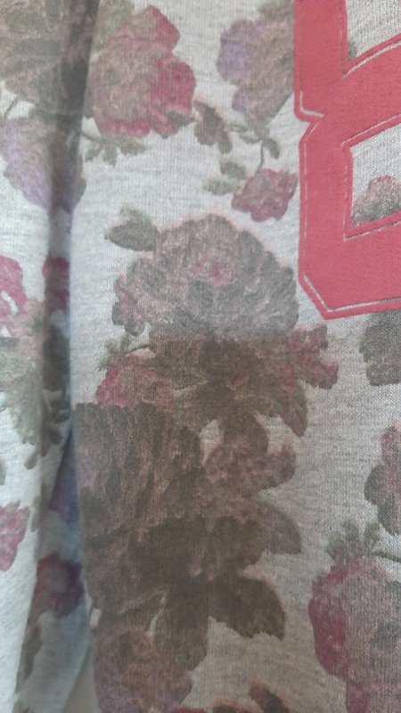 Graue Jogger mit Blumendruck