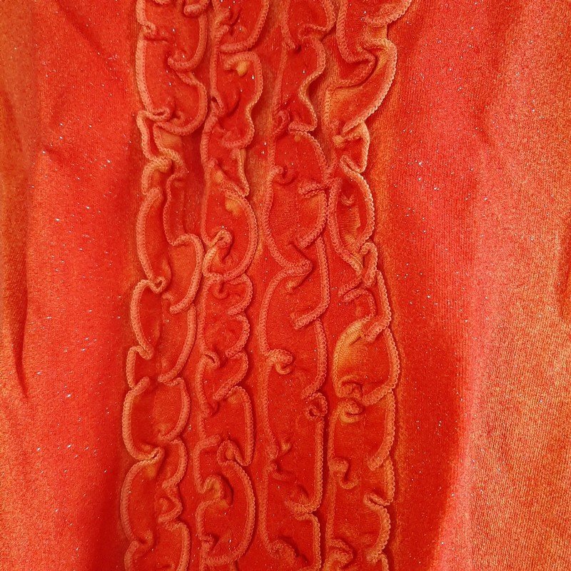 Orangenes Glitzertop