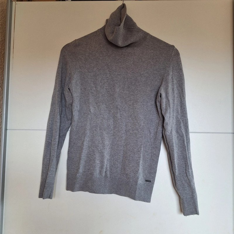 Grauer S.Oliver Rollkragen Pullover