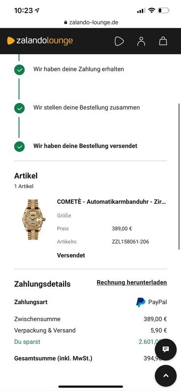 André Belfort Cometè Automatikarmbanduhr