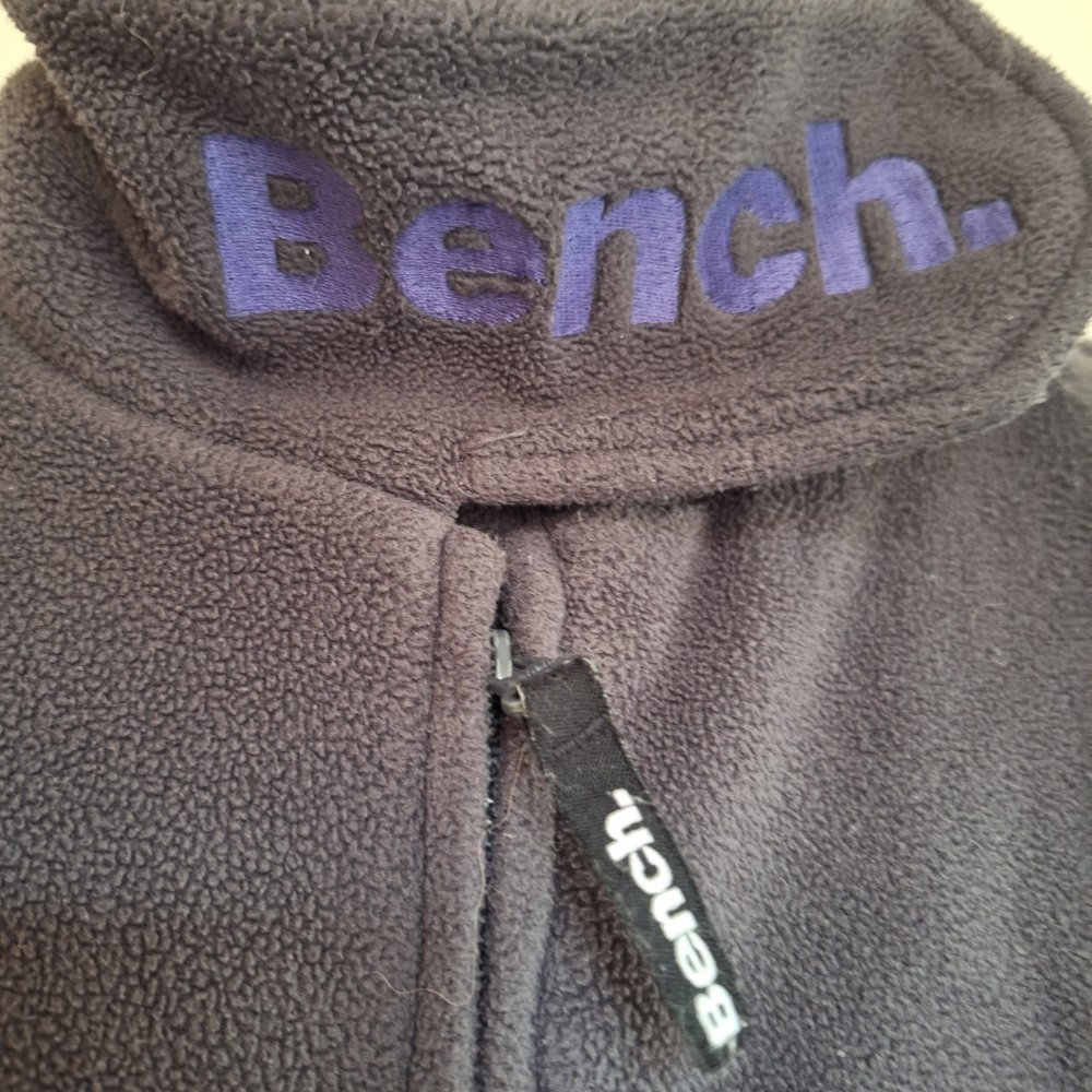 Grau/ blaue Bench Fleecejacke