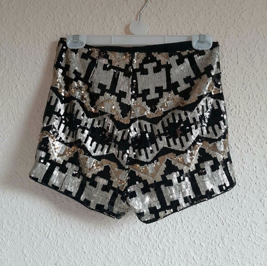 Pailettenhose Shorts