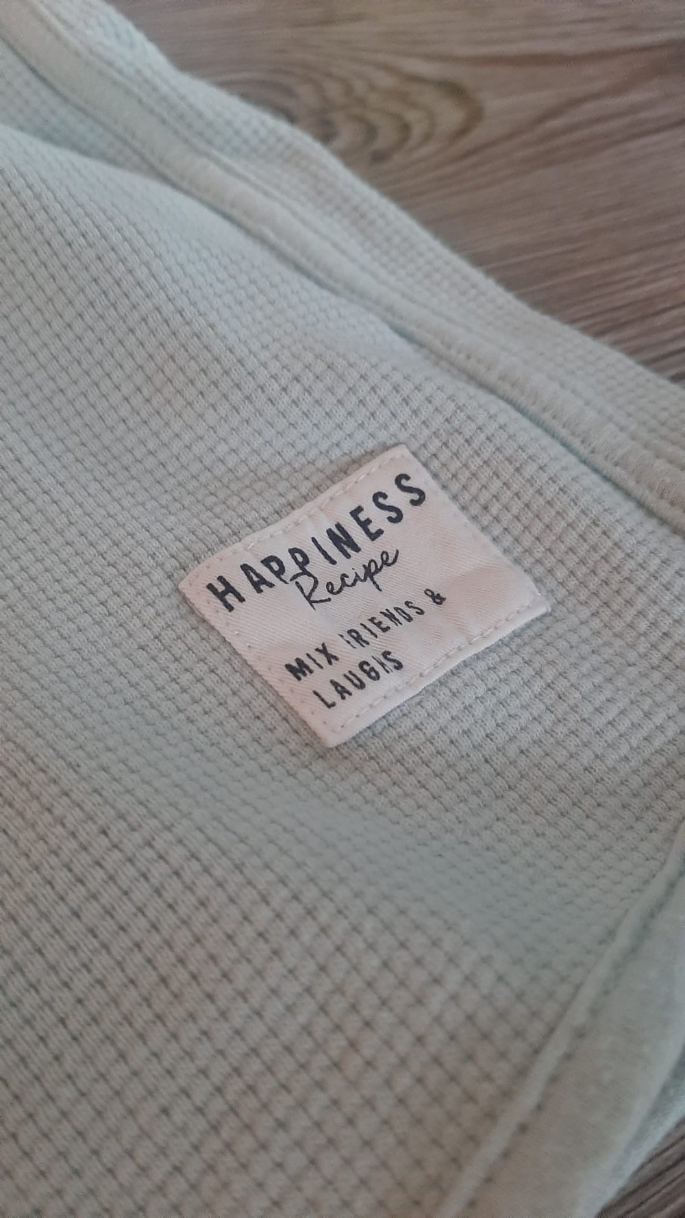 Mintgrüne Shorts Waffeloptik