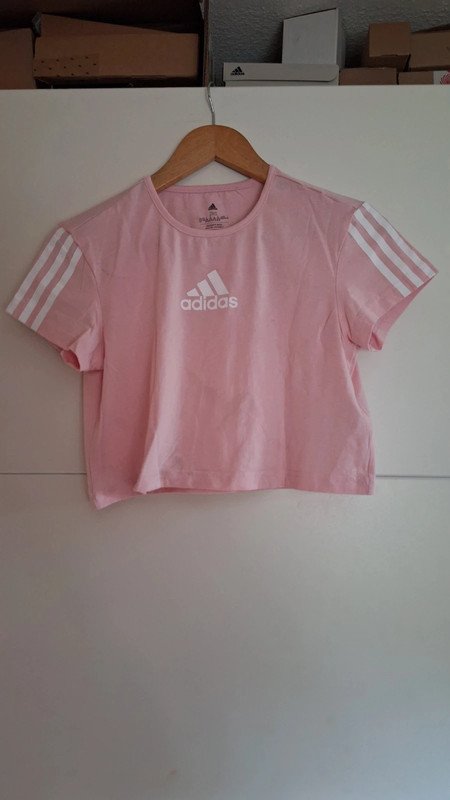 Rosa Adidas Crop Top (Makel)