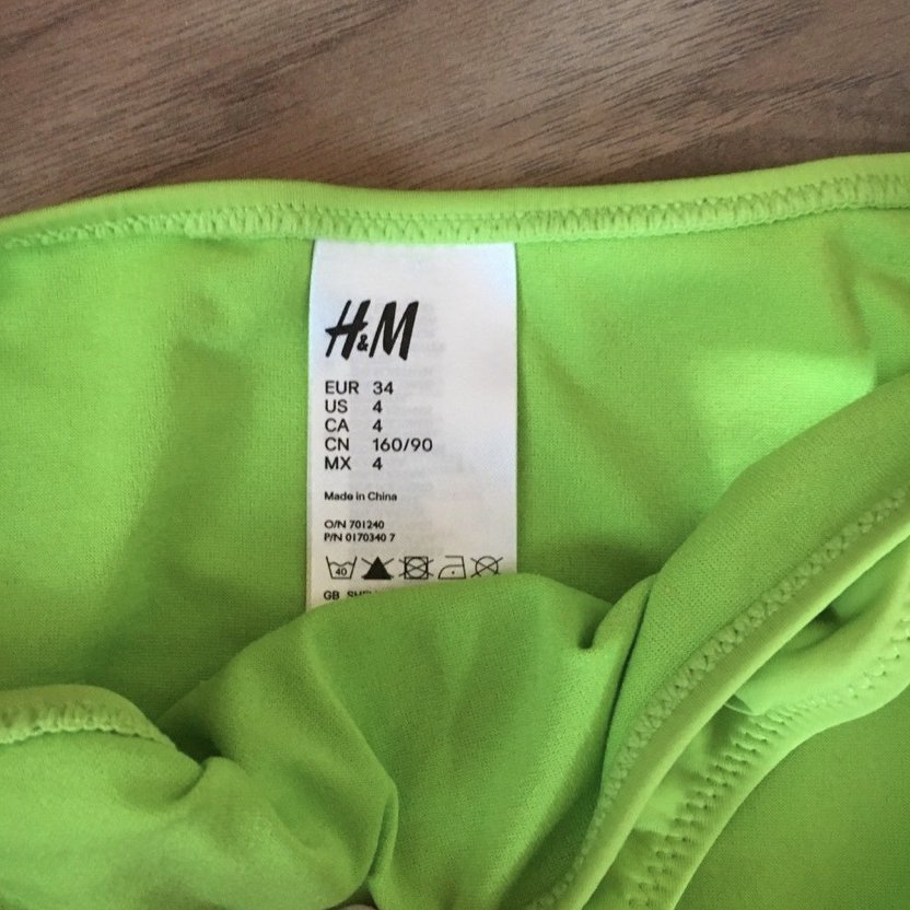 Bikinihose Neongrün
