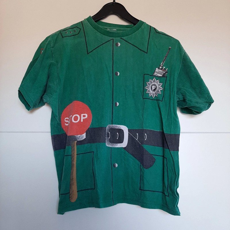 Grünes Polizei T-Shirt